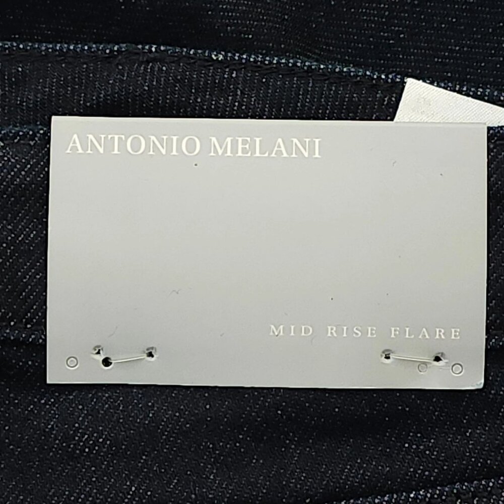 Antonio Melani High Rise Straight Leg Jeans Dark Wash Core Denim Size 32 NWT - Picture 5 of 8